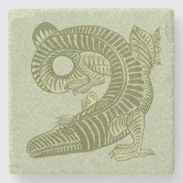 De Morgan's Alligator-Marble-Stone-Untersetzer Steinuntersetzer