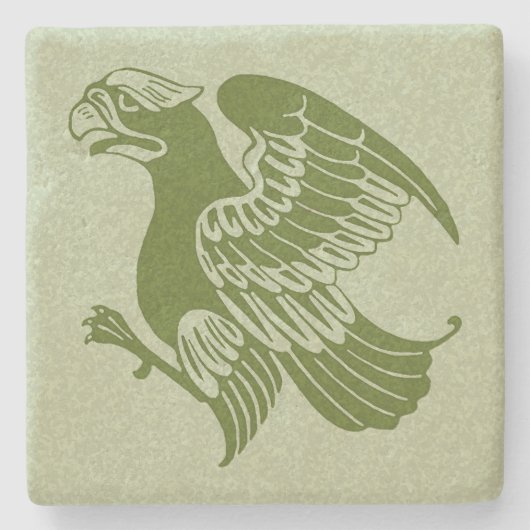 De Morgan's Eagle Marble Stone Untersetzer (Vorderseite)