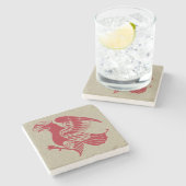 De Morgan's Eagle Marble Stone Untersetzer (Seitenansicht)