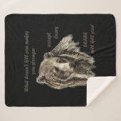 De Motivierend Zitat, was dich nicht umbringt Sherpadecke (Vorderseite (Horizontal))