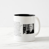 De-mythologicalize Rudolf Karl Bultmann Zweifarbige Tasse (VorderseiteRechts)