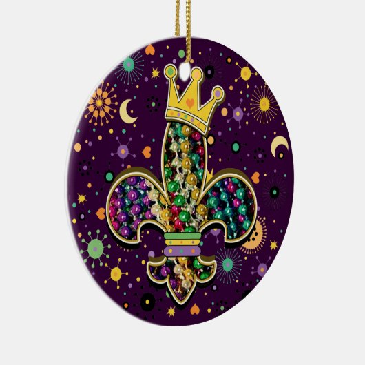 De NOLA Dat Fleur ist Perlen Keramikornament (Rechts)