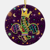 De NOLA Dat Fleur ist Perlen Keramikornament (Vorne)