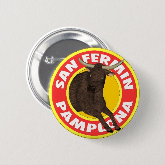 De Pamplona Sans Fermin Button (Vorne & Hinten)