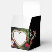 de papá Noel con purpurina Geschenkschachtel (Geöffnet)