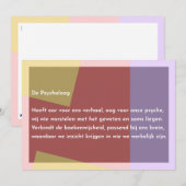 De Psycholoog Dankeskarte (Vorne/Hinten)