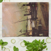 De Ruijterkade in Amsterdam von Vincent van Gogh Geschirrtuch (Gefaltet)