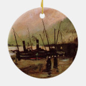 De Ruijterkade in Amsterdam von Vincent van Gogh Keramikornament (Hinten)