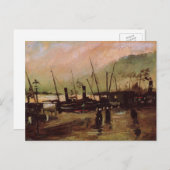 De Ruijterkade in Amsterdam von Vincent van Gogh Postkarte (Vorne/Hinten)