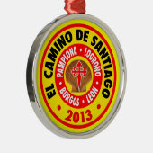 De Santiago 2013 EL-Camino Silbernes Ornament (Rechts)