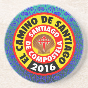 De Santiago 2016 EL Camino Sandstein Untersetzer