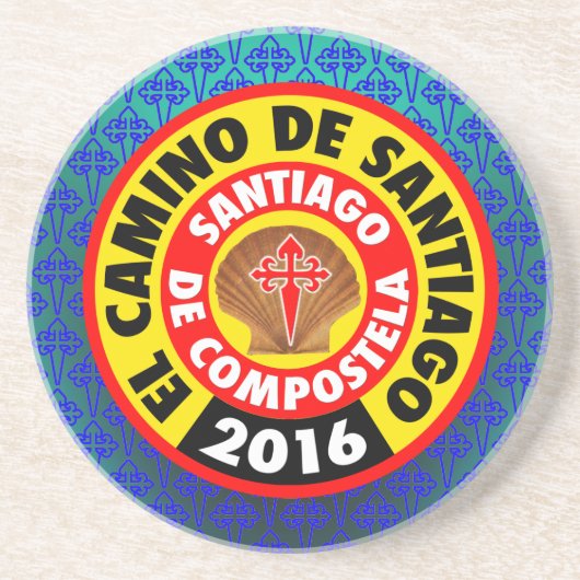 De Santiago 2016 EL Camino Sandstein Untersetzer (Vorne)