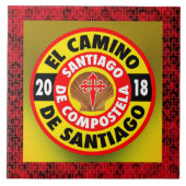 De Santiago 2018 EL Camino Fliese (Vorderseite)