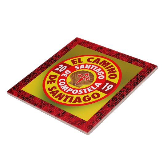 De Santiago 2019 EL Camino Fliese (Seite)