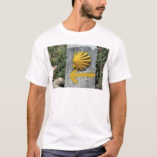 De Santiago de Compostela, Spanien, Muschel EL T-Shirt (Vorderseite)
