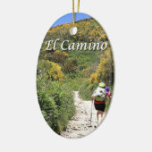 De Santiago de Compostela, Spanien, Spur EL Camino Keramikornament (Links)