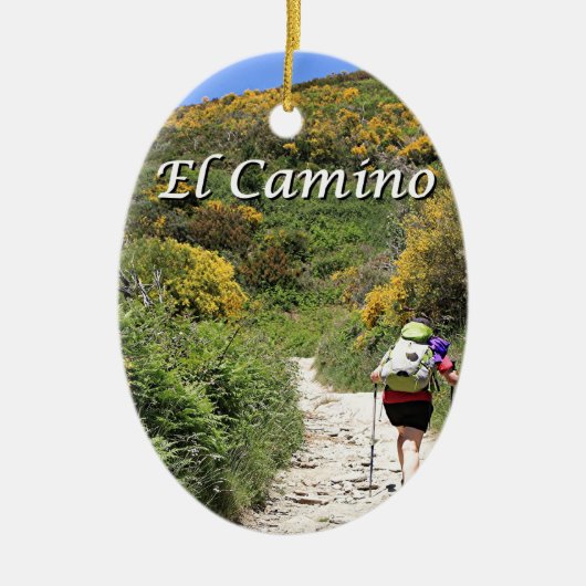 De Santiago de Compostela, Spanien, Spur EL Camino Keramikornament (Vorne)