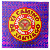 De Santiago EL Camino Fliese (Vorderseite)