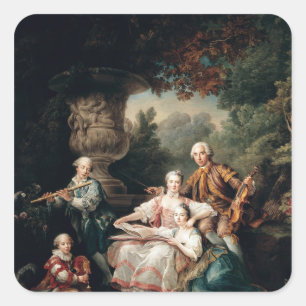 De Sourches Louis du Bouchet Marquis Quadratischer Aufkleber