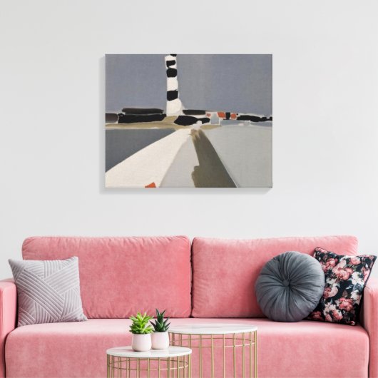 de stael le phare, 1953, Nicolas de Staël Leinwanddruck (Insitu (Wohnzimmer))