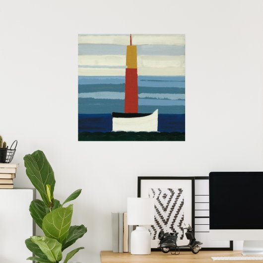de stael le phare, 1953, Nicolas de Staël Poster (Heimbüro)