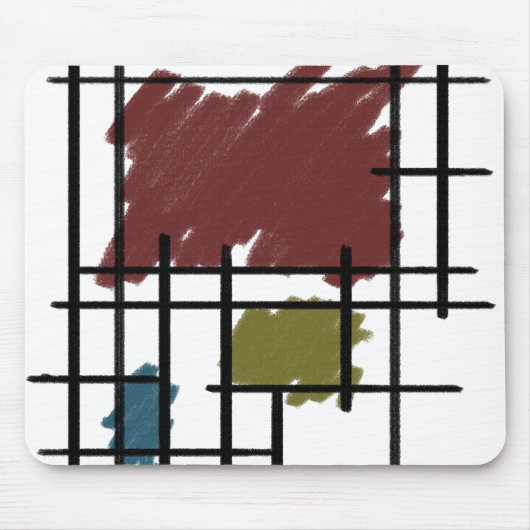 De Stijl Mousepad (Vorne)