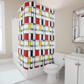 De Stijl-Muster Duschvorhang (Beispiel)