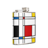De Stijl-Muster Flachmann (Rechts)