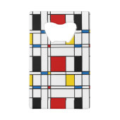 De Stijl-Muster Geldbeutel Flaschenöffner (Rückseite)