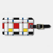 De Stijl-Muster Gepäckanhänger (Vorderseite horizontal)