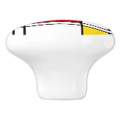 De Stijl-Muster Keramikknauf (Seitenansicht)