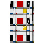 De Stijl-Muster Kleine Geschenktüte (Vorderseite)