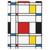 De Stijl-Muster Klemmbrett (Rückseite)