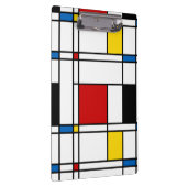 De Stijl-Muster Klemmbrett (Rechts)