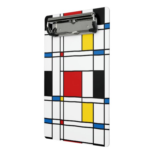 De Stijl-Muster Mini Klemmbrett (Gewinkelt2)