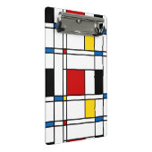 De Stijl-Muster Mini Klemmbrett (Schrägansicht)