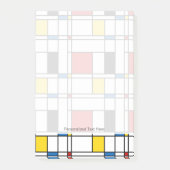 De Stijl-Muster Post-it Klebezettel (Vorderseite)