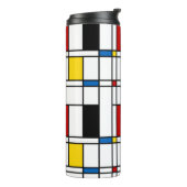 De Stijl-Muster Thermosbecher (Nach links gedreht)