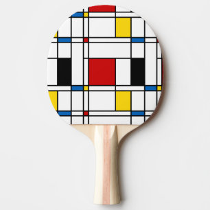 De Stijl-Muster Tischtennis Schläger