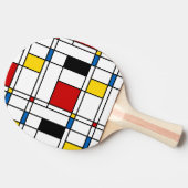 De Stijl-Muster Tischtennis Schläger (Seitenansicht)