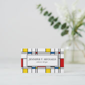 De Stijl-Muster Visitenkarte (Stehend Vorderseite)