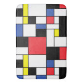 De Stijl Neoplastik Art Badematte (Vorderseite Vertikal)