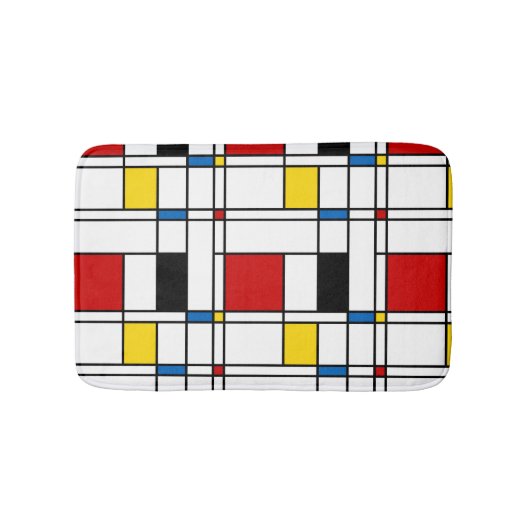De Stijl Pattern Badematte (Vorderseite)