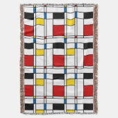 De Stijl Pattern Decke (Vorderseite Vertikal)
