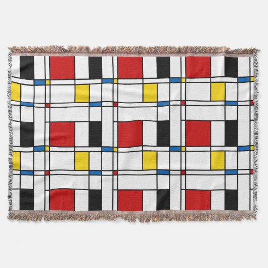 De Stijl Pattern Decke (Vorderseite)