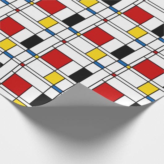 De Stijl Pattern Geschenkpapier (Ecke)