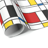 De Stijl Pattern Geschenkpapier (Rolleneckpunkt)