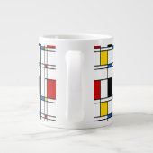 De Stijl Pattern Jumbo-Tasse (Rückseite)