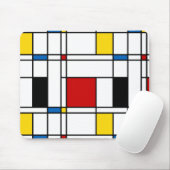 De Stijl Pattern Mousepad (Mit Mouse)