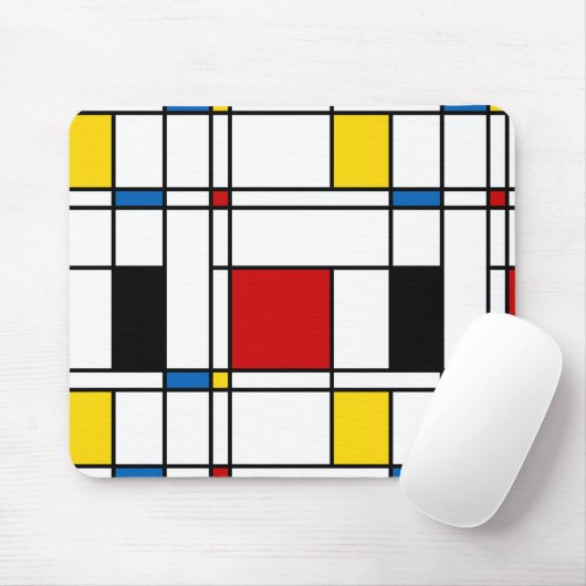 De Stijl Pattern Mousepad (Mit Mouse)